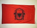 FLAGGE KÖNIGREICH ALBANIEN 1939-1944 150x90cm - ALBANISCHES KÖNIGREICH FAHNE 90 x 150 cm scheide für Mast - flaggen AZ FLAG ...