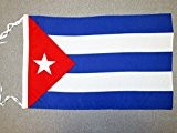FLAGGE KUBA 45x30cm mit kordel - KUBANISCHE FAHNE 30 x 45 cm - flaggen AZ FLAG Top Qualität