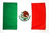 FLAGGE MEXIKO 180x120cm - MEXIKANISCHE FAHNE 120 x 180 cm - flaggen AZ FLAG Top Qualität