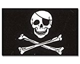 Flagge Pirat mit Knochen 90 * 150 cm Fahne
