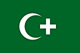 Flagge Revolution flag of Egypt 1919 | The revolution flag of Egypt from 1919. It bears a crescent and cross ...