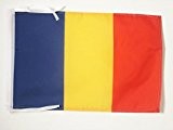 FLAGGE RUMÄNIEN 45x30cm mit kordel - RUMÄNISCHE FAHNE 30 x 45 cm - flaggen AZ FLAG Top Qualität