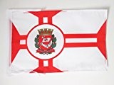 FLAGGE SAO PAOLO 45x30cm mit kordel - SAO PAULO FAHNE 30 x 45 cm - flaggen AZ FLAG Top Qualität