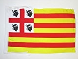 FLAGGE SARDINIEN ARAGONIEN 45x30cm mit kordel - SARDINIEN FAHNE 30 x 45 cm - flaggen AZ FLAG Top Qualität