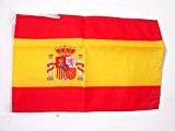 FLAGGE SPANIEN 45x30cm mit kordel - SPANISCHE FAHNE 30 x 45 cm - flaggen AZ FLAG Top Qualität
