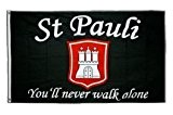 Flaggenfritze® Fanflagge St. Pauli - You'll never walk alone 90x150cm