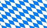 Flaggenking Flagge/Fahne, Landesflagge Freistaat Bayern, mehrfarbig, 150x90x1 cm, 16356