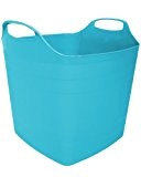 Flexi Tub Tragekorb Gartenkorb Wäschekorb Spielzeugeimer 25 Liter Farbe hellblau