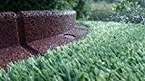 FlexiBorder - Wetterfeste, Rasenmäher-sichere, Flexible Garten Rasenkante - 6 x 1 Meter Länge in einem Pack (Braun)