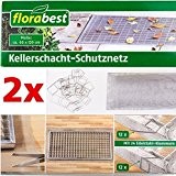FLORABEST® Kellerschacht-Schutznetz, 60 x 120 cm (2 Stück)
