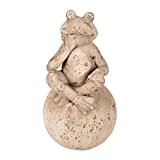 Formano Gartenfigur Frosch auf Kugel ca. 31 cm wetterfest