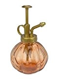 Franchen Vintage Glas Kürbis Gießkanne Spritzgerät Topfpflanze Sprayer Flasche mit oben Pumpe Haus Decor (Braun)