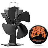 Free Gift Magnetic Stove Thermometer No Electricity Required Heat Powered Stove Fan Eco Fan