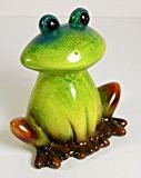 Frosch grün H: 25cm, BxT: 26x15cm, Keramik