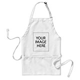 Funny Apron for Men Add your Own Image and Customize Your Product Work Adjustable Aprons for Home Shop Kitchen BBQ ...