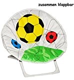 Fußball - stabiler + leichter - Liegestuhl / Campingstuhl / Klappstuhl - aus Metall mit Stoff bezogen - für circa ...