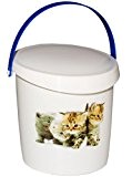 Futterdose / Futterbox - " süße Katzen " - für Tierfutter - Katzenfutter - 2 Liter - Vorratsdose / Aufbewahrungsbox ...