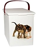 Futterdose / Futterbox - " süße Katzen " - für Tierfutter - Katzenfutter - 5 Liter - Vorratsdose / Aufbewahrungsbox ...