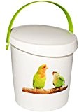 Futterdose / Futterbox - " Vögel & Wellensittiche / Papagei " - für Tierfutter - Kleintierfutter - 2 Liter - ...