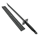 G8DS® Ninja Schwert "Black Cross Sword" 28" mit Scheide in Schwarz BS011393B