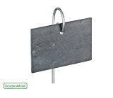 GardenMate® 10er Set Schilder aus Schiefer mit Metallstab 55cm - Stil modern