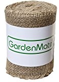 GardenMate® Jute-Wickelstreifen 25m x 15cm - Jutegewebe Juteband 200gsm