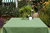 Garten-Tischdecke ABWASCHBAR mit Acryl und BLEIBAND, Form und Größe sowie Farbe wählbar, Maße: 130x220 cm Eckig grün Oslo