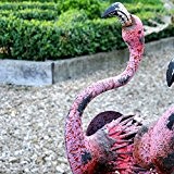 Gartenfigur Flamingo aus Metall