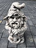 Gartenfigur Steinfigur Zwerg Gnom Troll Wichtel OPA SIGGI ca.17 kg Frostfest