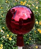 Gartenkugel (R24) Rosenkugel Gartenkugeln Glas 25 cm groß (auch mit Rosenkugelstab -Gartenstecker erhältlich)