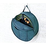 Gartenschlauch Garage Aufbewahrungs-Tasche 45/16cm mit Halterung Textil grün
