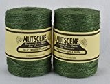 Gartenschnur von Nutscene im 2er Set (2 x 150 m) - grün - Sparset - Juteband Bastelschnur nachhaltig hergestellt und ...