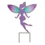 Gartenstecker - Fairy Gartenstecker L Purple - wetterfest - Größe: 40x42cm