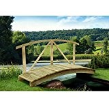 Gartenteichbrücke mit Handlauf von Gartenpirat®
