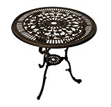 Gartentisch Terrassentisch Tisch Metalltisch Aluminiumguss bronze Jugendstil