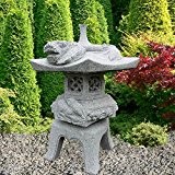 Gartentraum Japanische Garten Stein Laterne - Ichikawa, 75cm, Steingrau