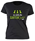Gärtner Sprüche Damen T-Shirt - Damenshirt Gärtnerin : So sieht die Garten Queen aus -- lustige Sprüche Hobbygärtner Gr: XL