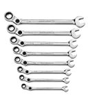 GearWrench 85498 8-Piece SAE Indexing Combination Wrench Set by Apex Tool Group