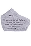 Gedenkstein "Opa..." aus Steinguss 18 x 14 cm Grabschmuck
