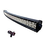 Generic 32 Inch 300W DC10-30V Spot Cree Led Curved Light Bar for 4WD off Road Truck Boat Free Wiring Harness