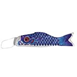 Generic 40cm Japanisch Windsock Karpfen Flagge Koi Nobori Fächer Fisch Wind Streamer - Blau