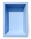 GFK Springbrunnenbecken 6072 | Inhalt: ca 1460 Liter | 240x180x52 cm | von M+W Gartenflair (Blau)