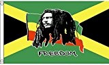 GIZZY Flagge Bob Marley Freedom Jamaika, 150 x 90 cm