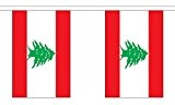 GIZZY Libanon 3 m Wimpelkette 10 Flaggen