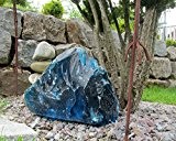 Glasbrocken Blau Glasstein Naturprodukt ca.20-30cm Gewicht:ca.10-15kg