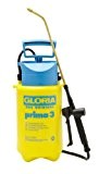 Gloria Drucksprüher Drucksprühgerät Prima 3 Liter mit Sichtstreifen und Messingdüse bzw. Langze, gelb