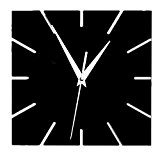 gnany (TM) New Arrival Wanduhr Design Europa Uhren reloj de Pared Quarzuhr Wohnzimmer Nadel Europa Aufkleber Großer Deko schwarz