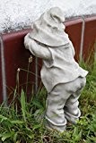 Gnom spielt verstecken 31 cm Figur Garten Wichtel Troll Gartenfigur