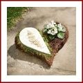 Grabschmuck Herz Pflanzherz Rose aus Schlingreisig zum Bepflanzen Pflanzschale Herz als Gartendeko Terrassendeko oder Grabschuck