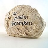 Grabschmuck Stein (Polystone) 15 cm Kreuz "In stillem Gedenken" (60166)